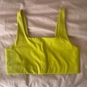 NWOT girlfriend collective Tommy Cropped Bra